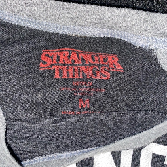 Stranger Things Jersey Tee. Medium. Pre-loved. - Picture 3 of 3